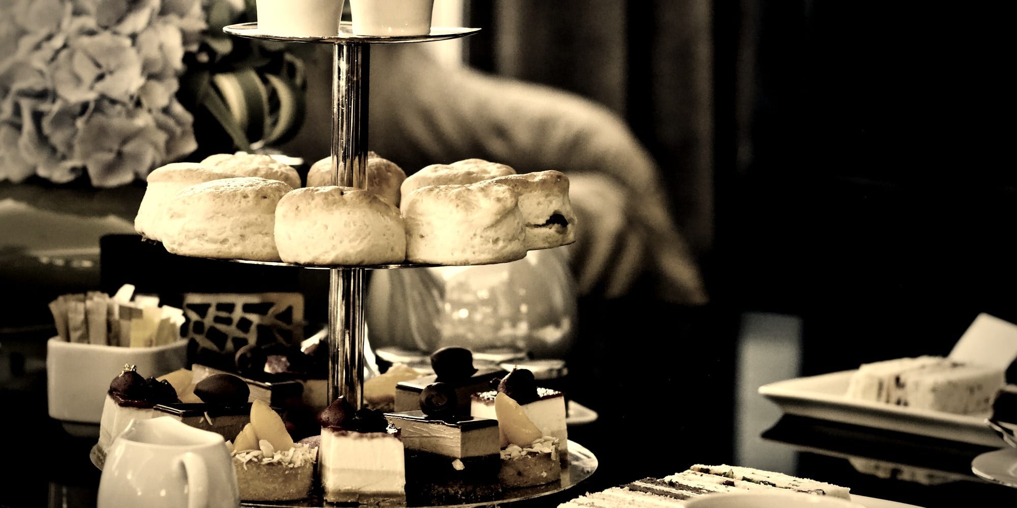 pastries display on rack