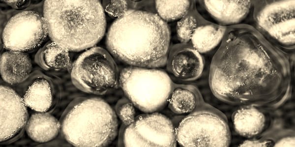 unsplash photo of partially melted hailstones